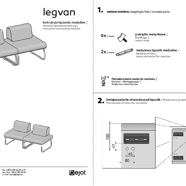 legvan - installation manual